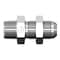 World Wide Fittings Male JIC To Male Pipe Bulkhead Straight With Locknut 2706X04X04LN - alternate 1